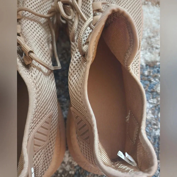 Designed 2020 Beige Mesh Men's Sneakers Rubber Sole Ultralight Non-slip Sz 45 - Picture 5 of 10